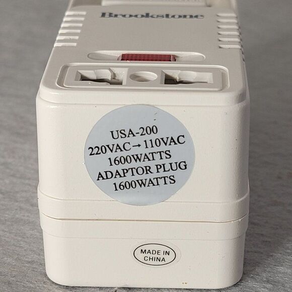 Brookstone Universal Voltage and Outlet Adapter Travel Companion Europe - Picture 8 of 10